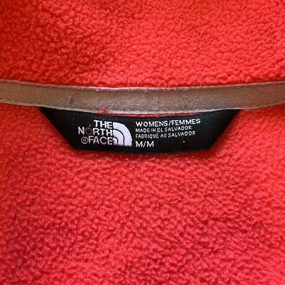 The North Face | Coral Pink Mock Neck Full Zipper Fleece Jacket M - Picture 6 of 9